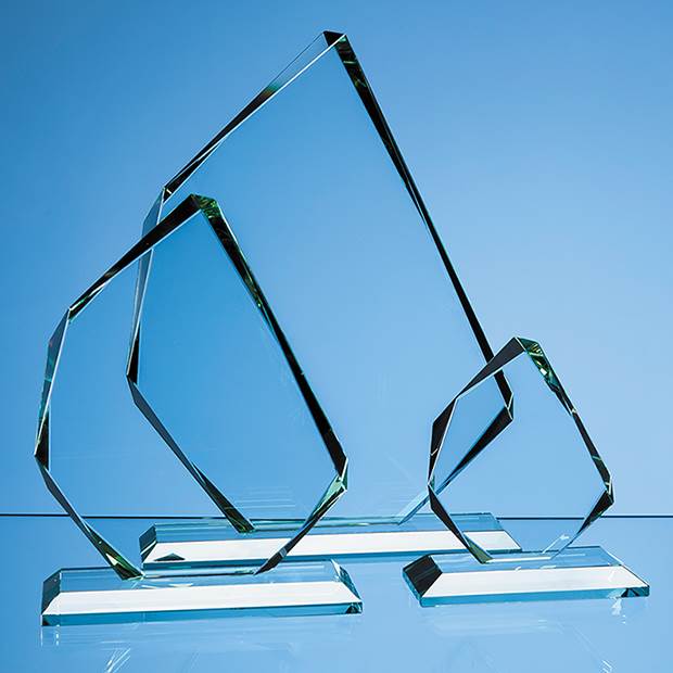 Jade Glass Facetted Ice Peak Award