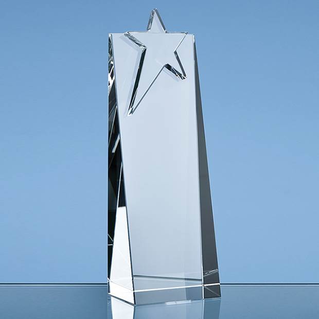 Optical Crystal Star Rectangle Award