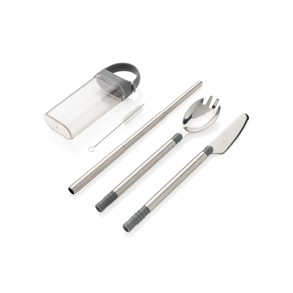 Pocketsize reusable cutlery set on-the-go