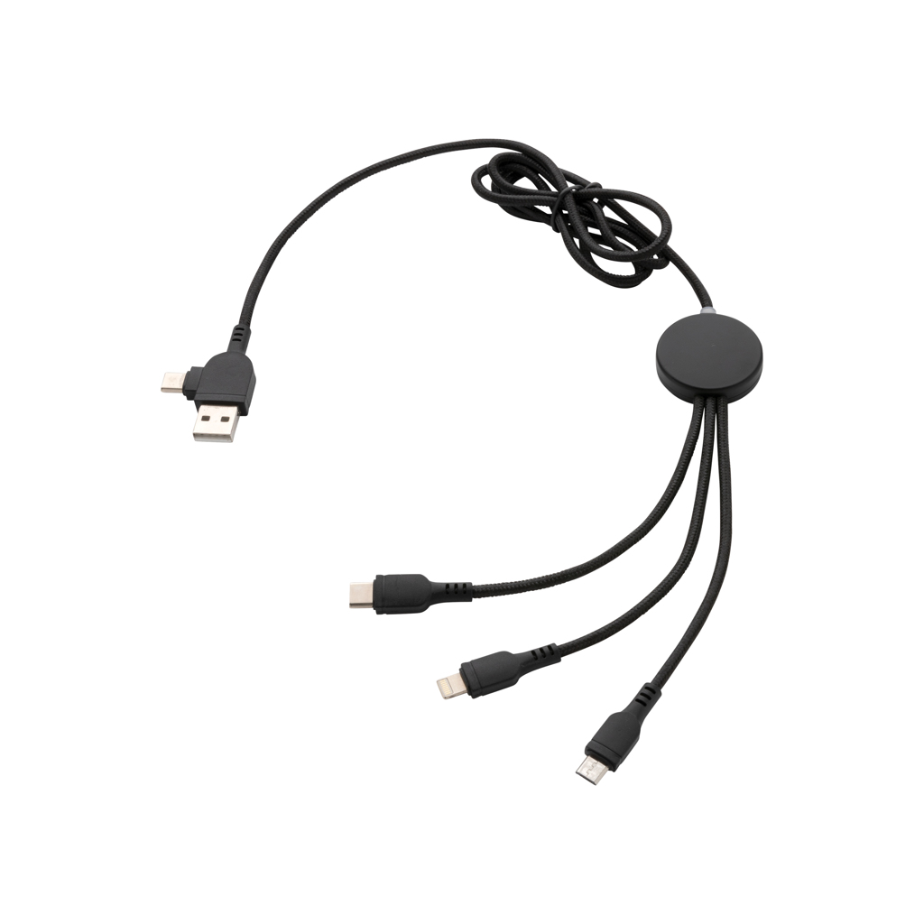 Light up logo 6-in-1 cable