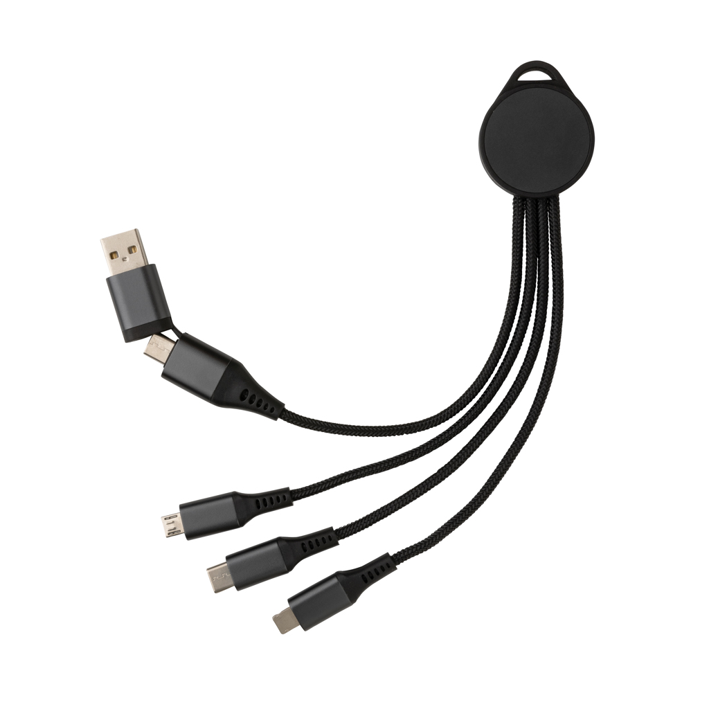 Terra RCS recycled aluminium 6-in-1 charging cable