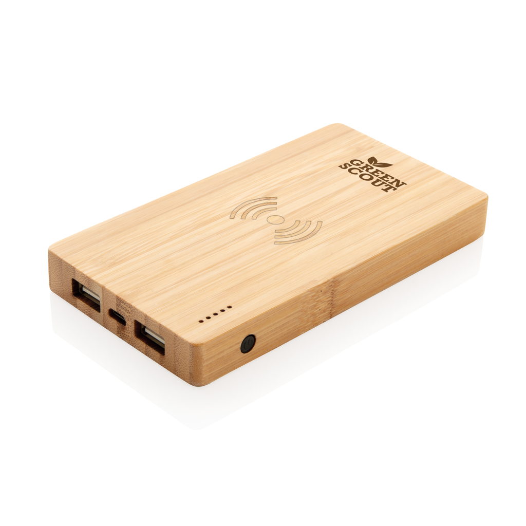 Bamboo 4.000 mAh wireless 5W Powerbank