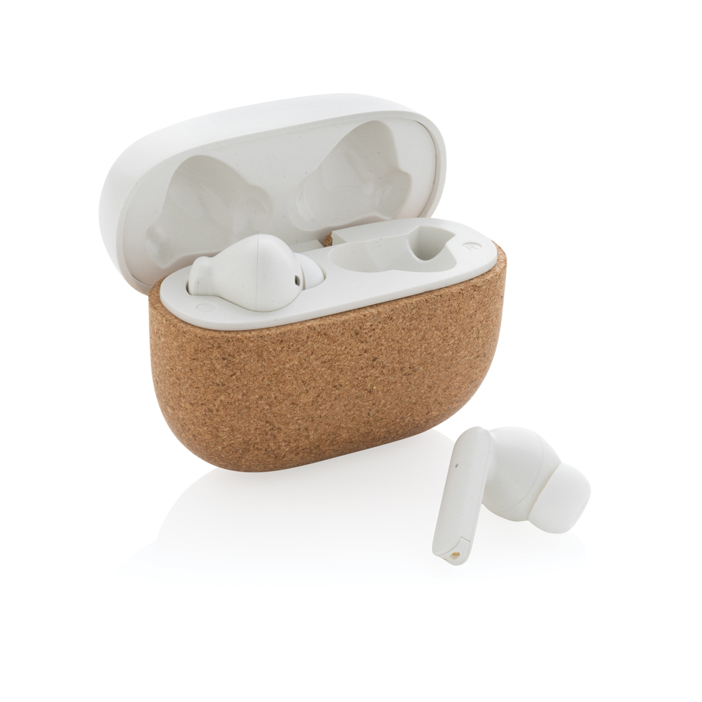 Oregon RCS recycled plastic and cork TWS earbuds