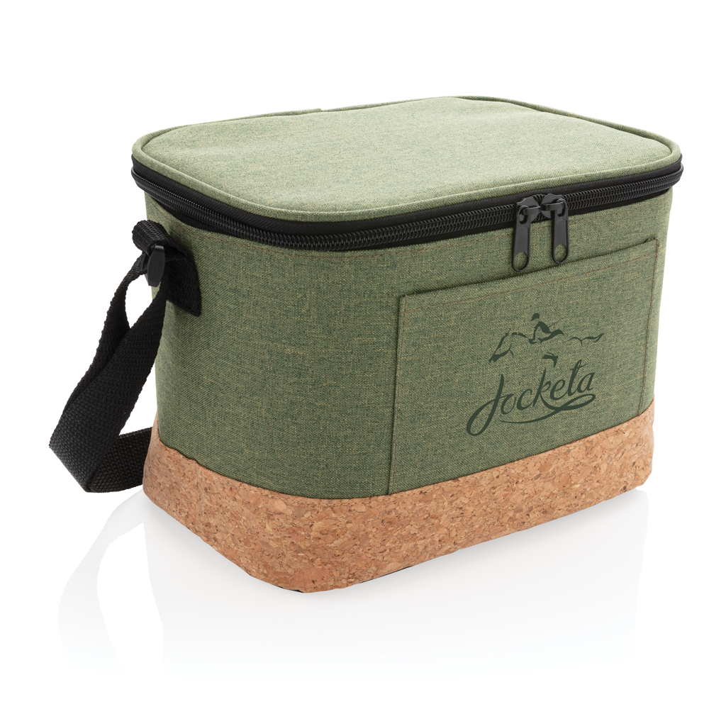 Two tone cooler bag with cork detail