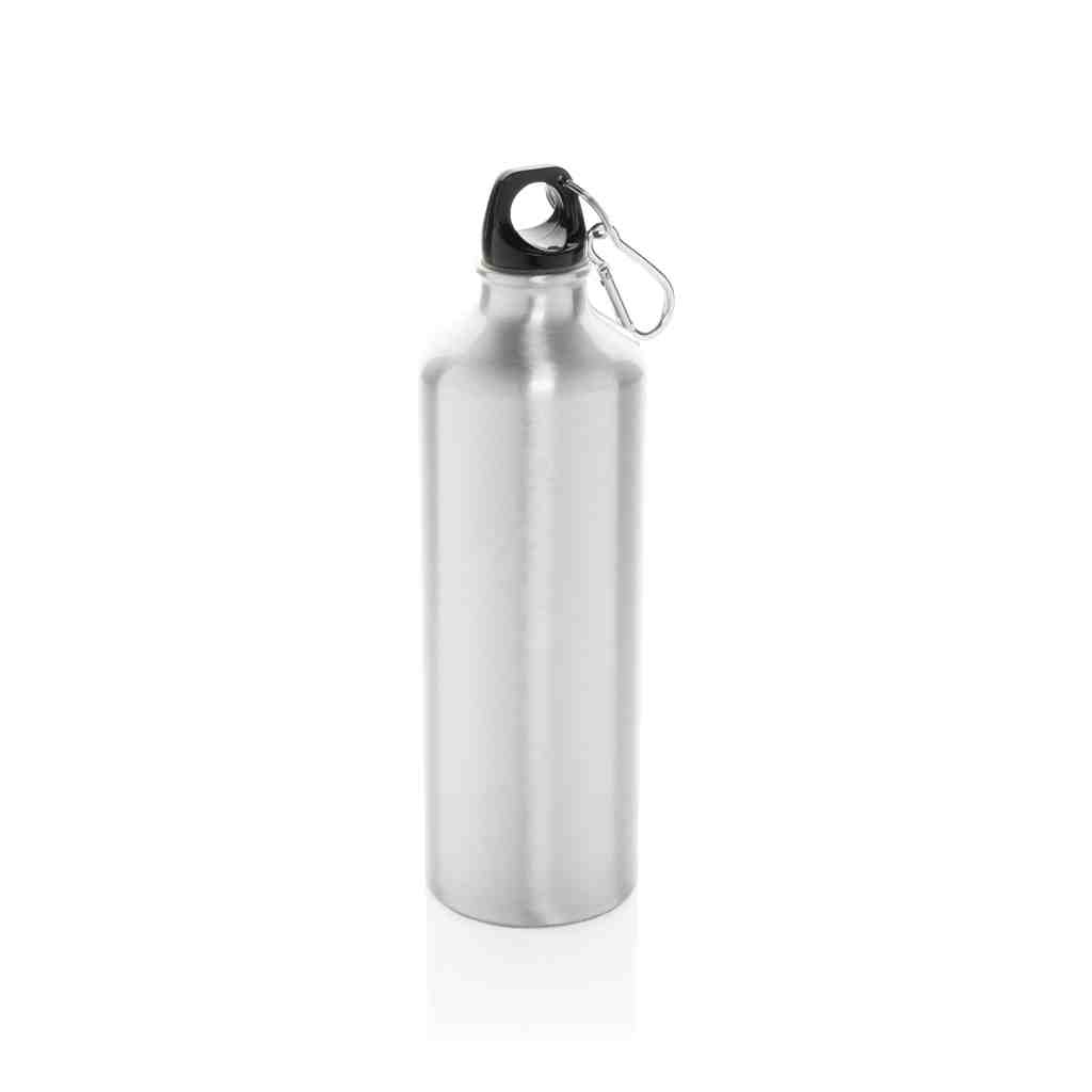 XL aluminium waterbottle with carabiner