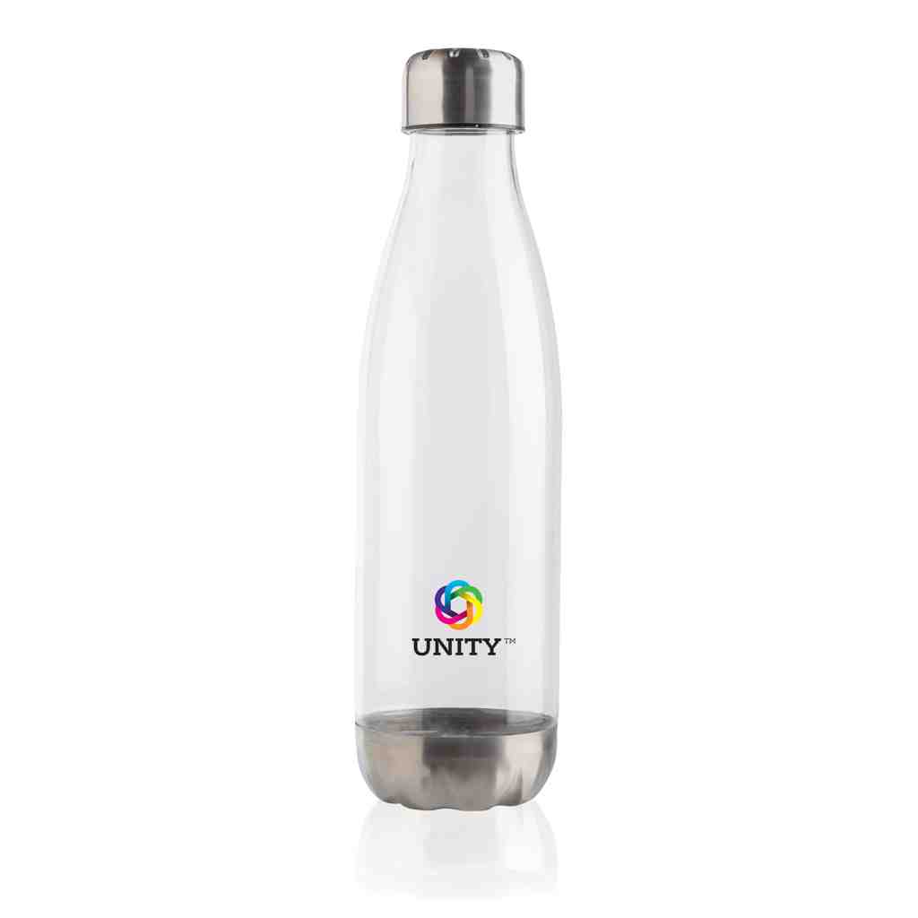 Leakproof water bottle with stainless steel lid