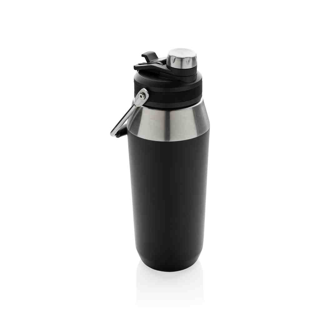 Vacuum stainless steel dual function lid bottle 1L