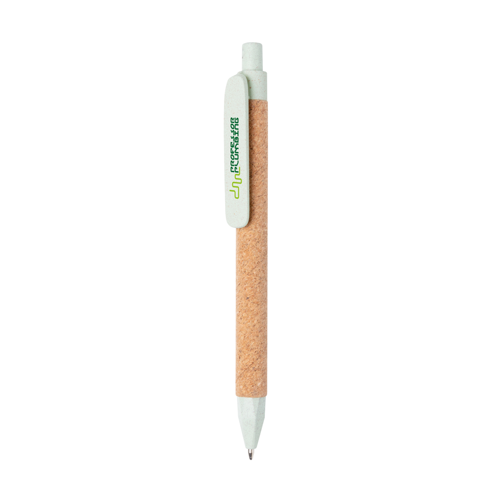 Write wheatstraw and cork pen