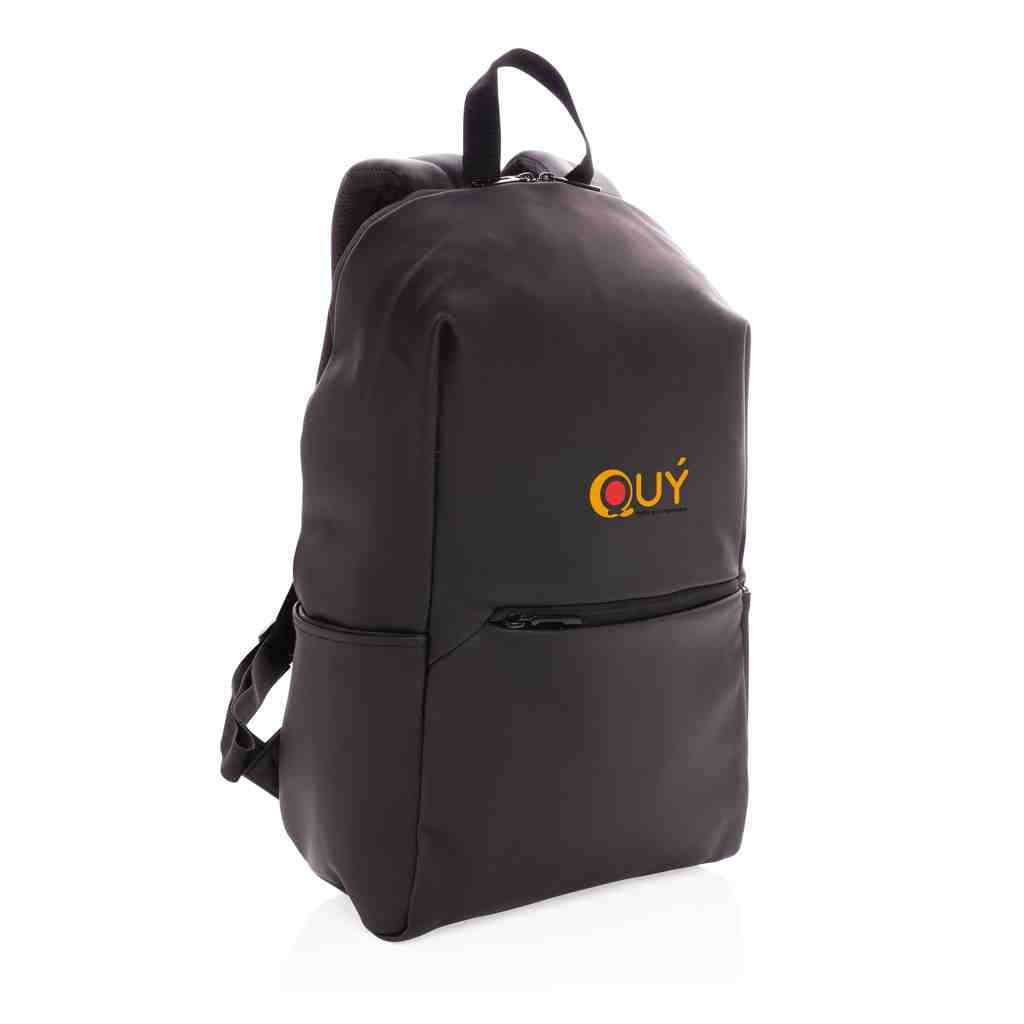 Smooth PU 15.6"laptop backpack