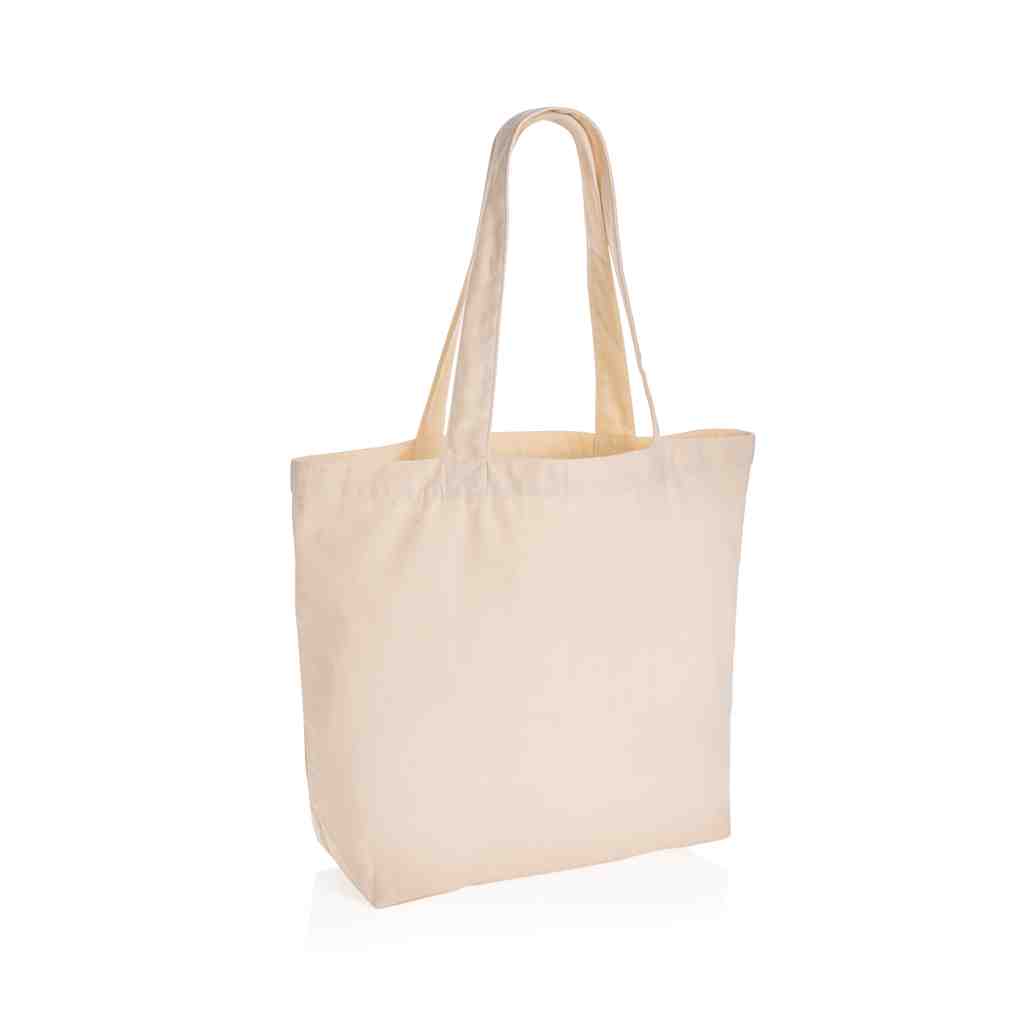 Impact Aware™ 240 gsm rcanvas shopper w/pocket undyed