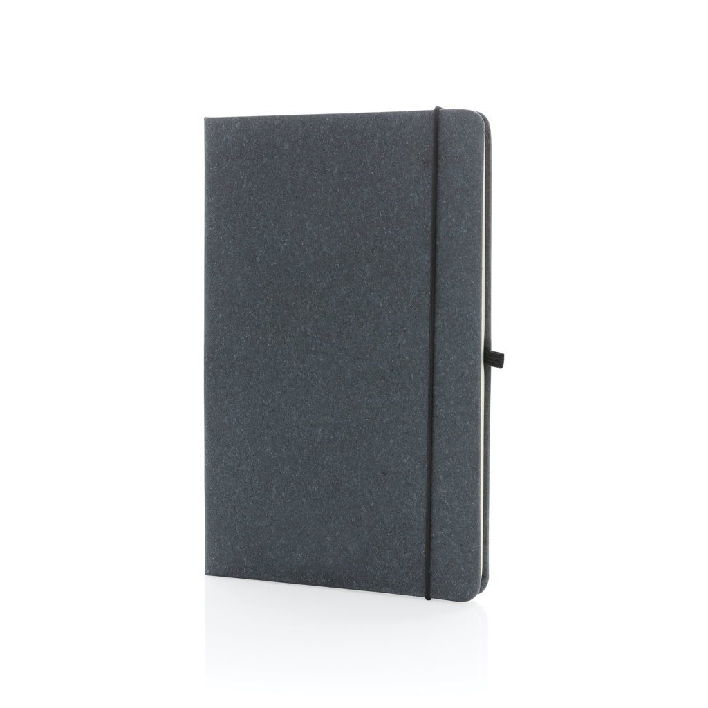 Recycled leather hardcover notebook A5