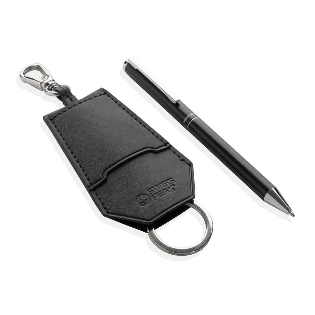 SP Tula RCS certified recycled PU key holder and pen set