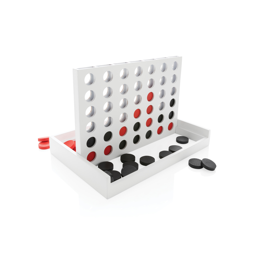 Connect four wooden game