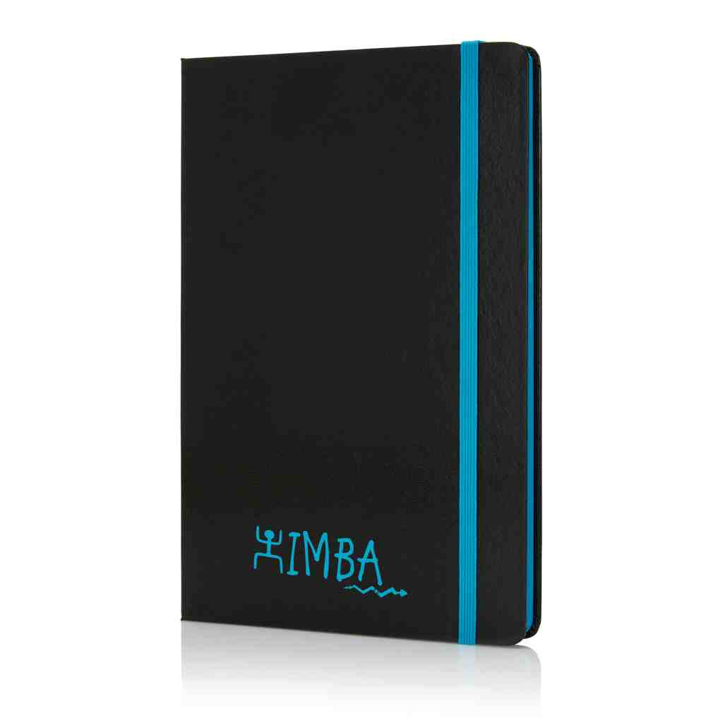 Deluxe hardcover A5 notebook with coloured side