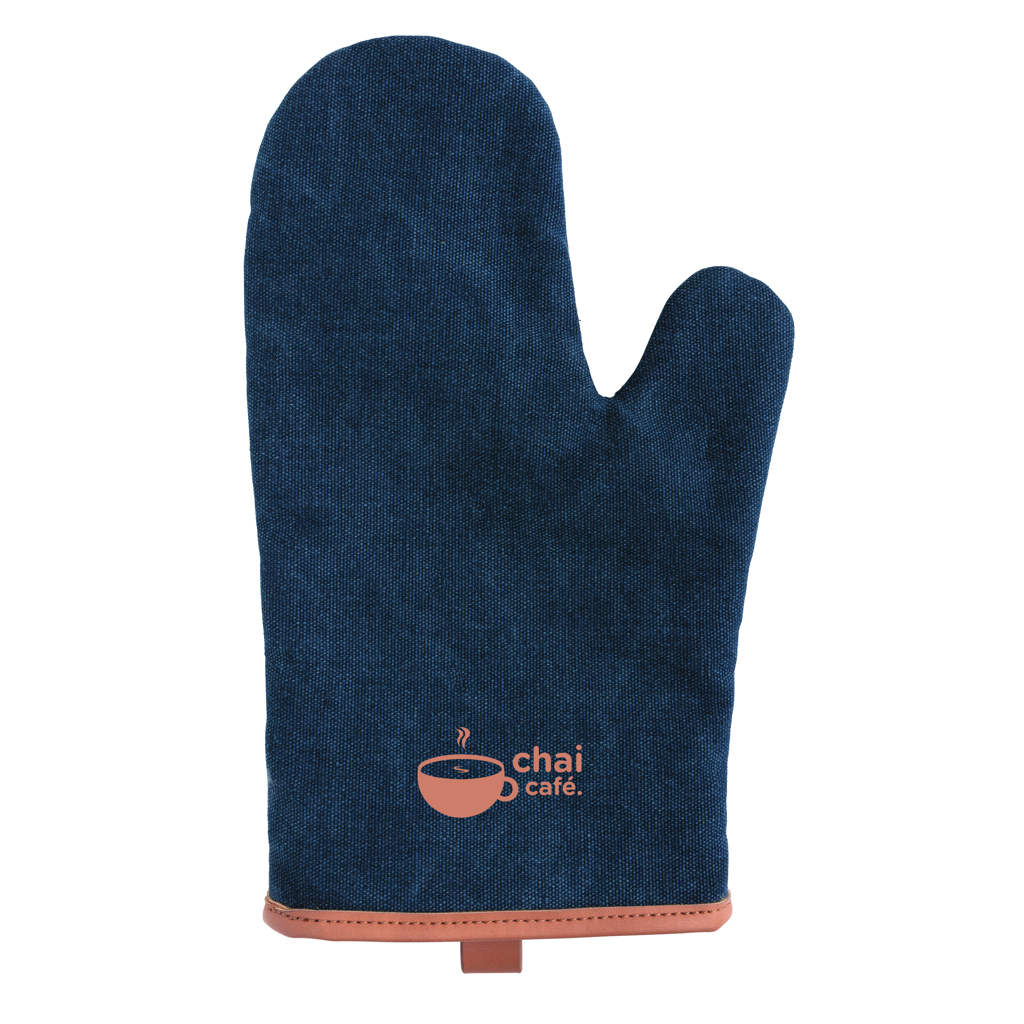 Deluxe canvas oven mitt