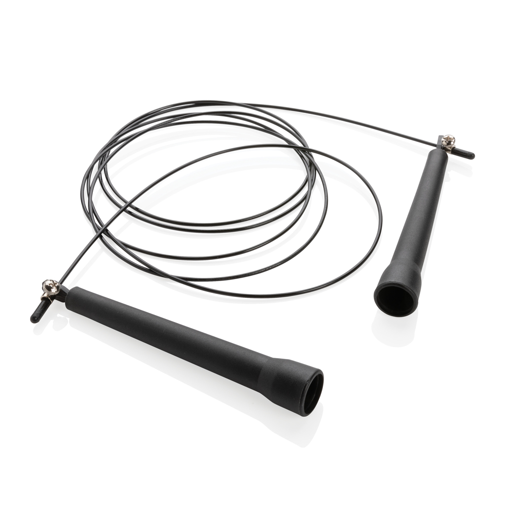 Adjustable jump rope in pouch