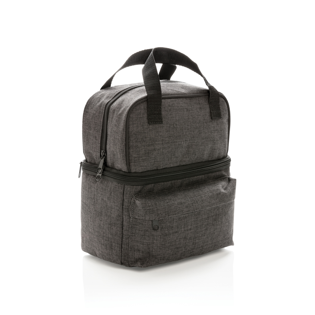 Cooler bag with 2 insulated compartments