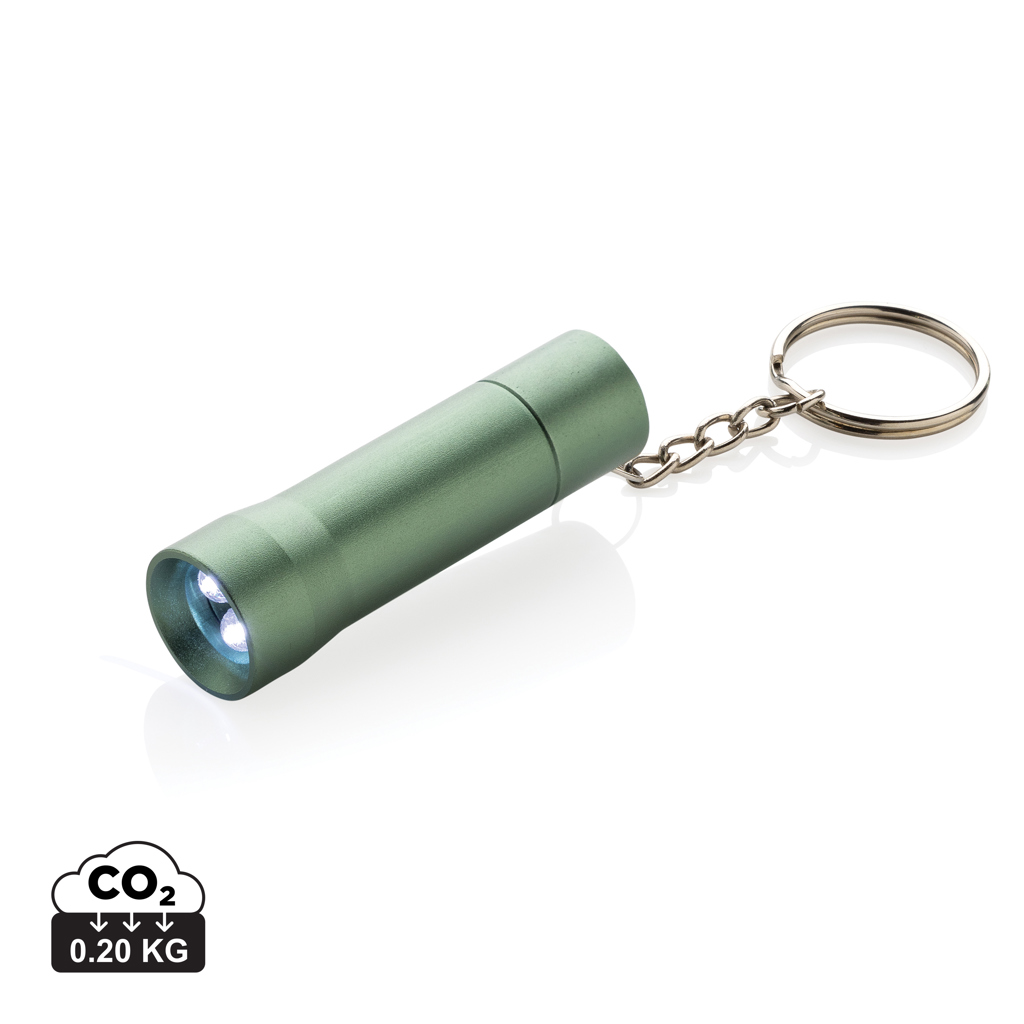Flash RCS recycled aluminium keychain torch