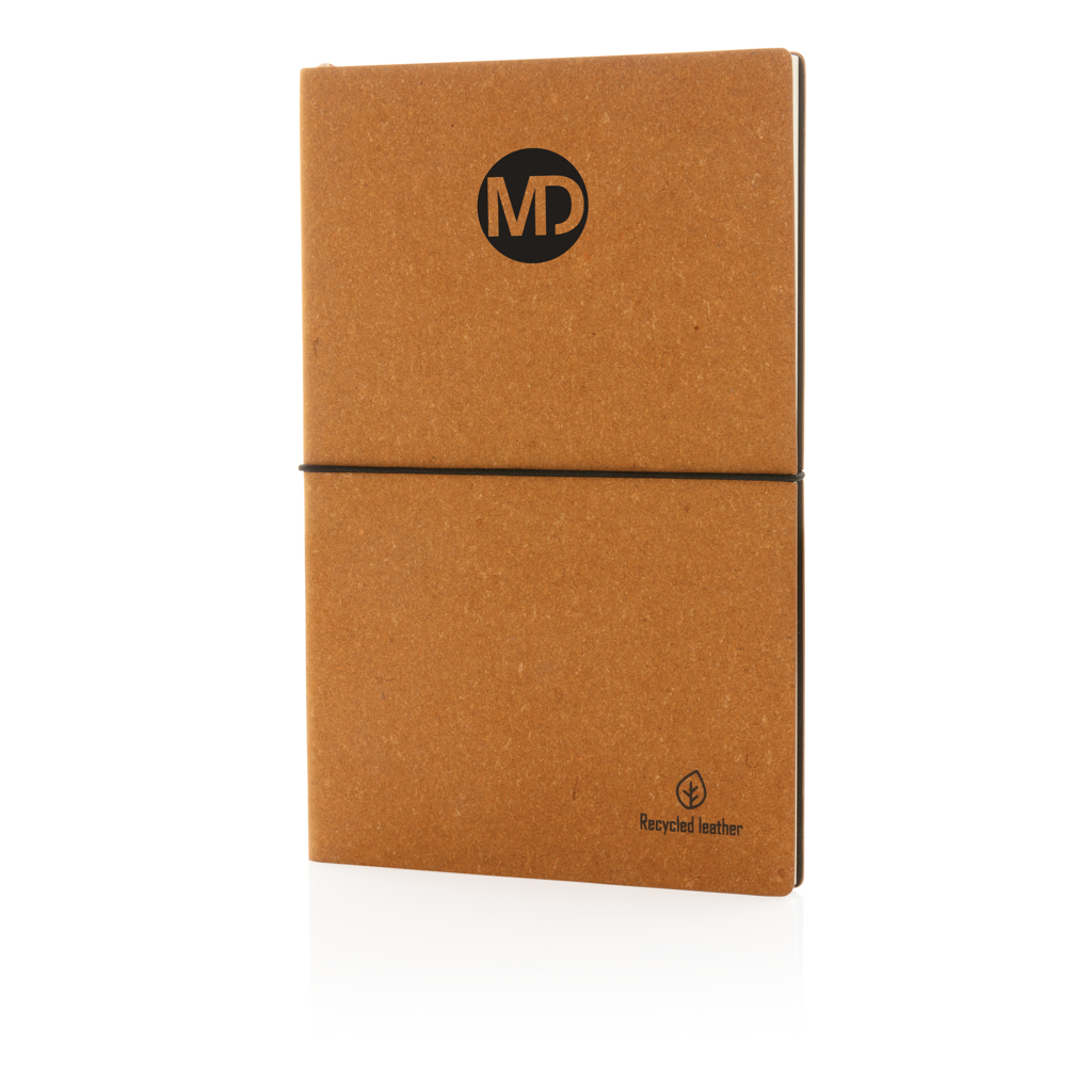 A5 recycled leather notebook