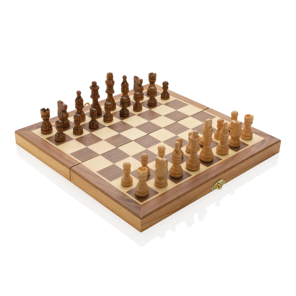 Luxury wooden foldable chess set