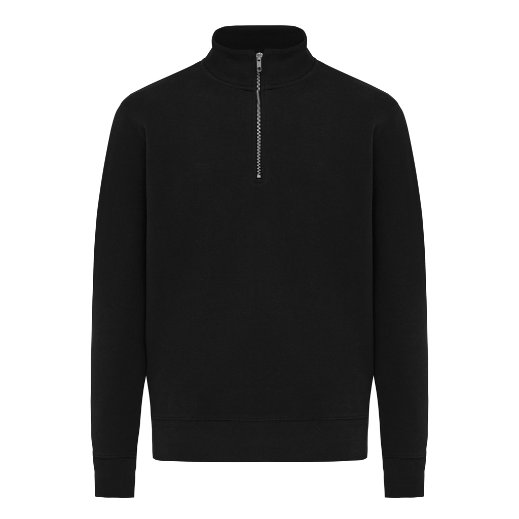 IQONIQ Elgon recycled cotton quarter zip sweater