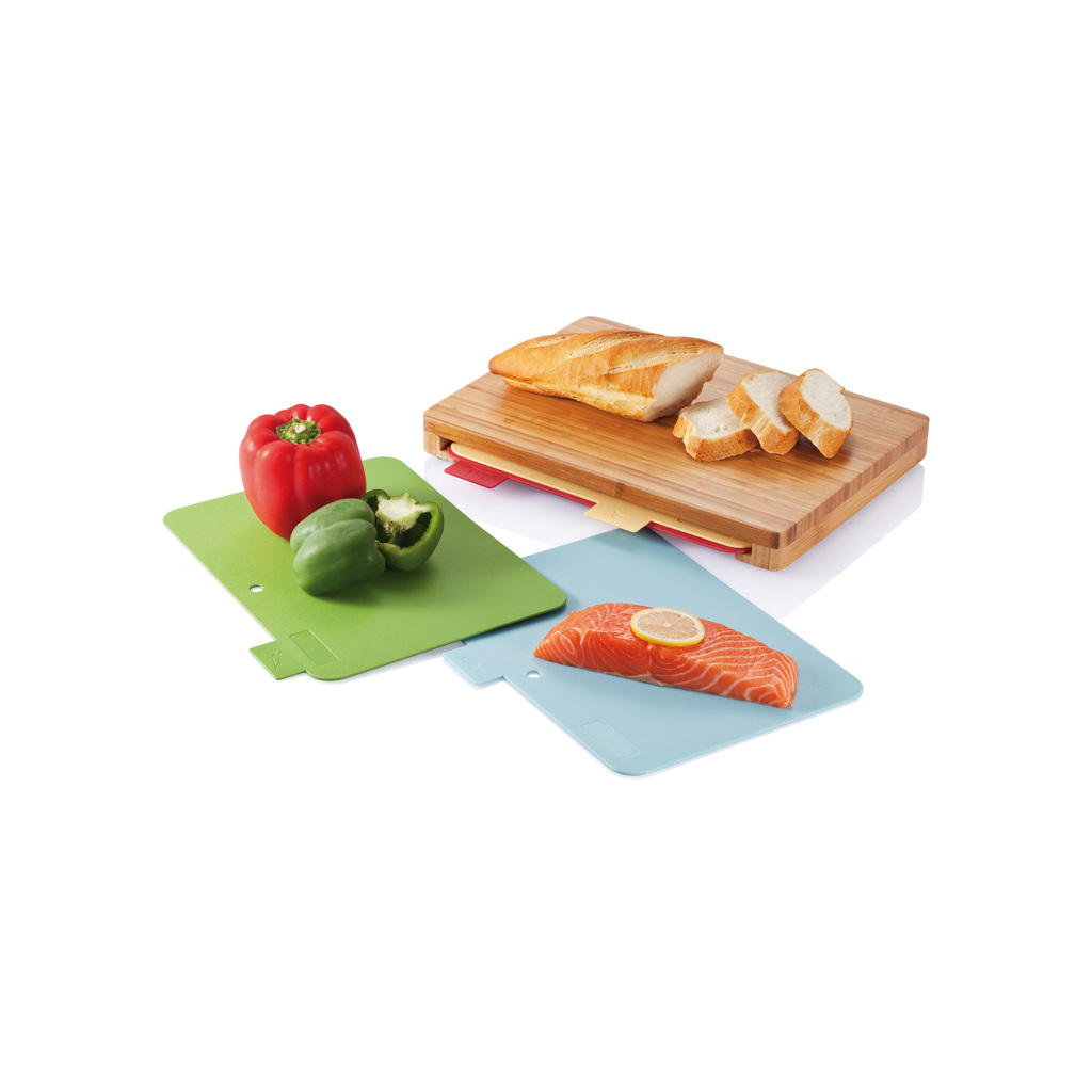 Cutting board with 4pcs hygienic boards