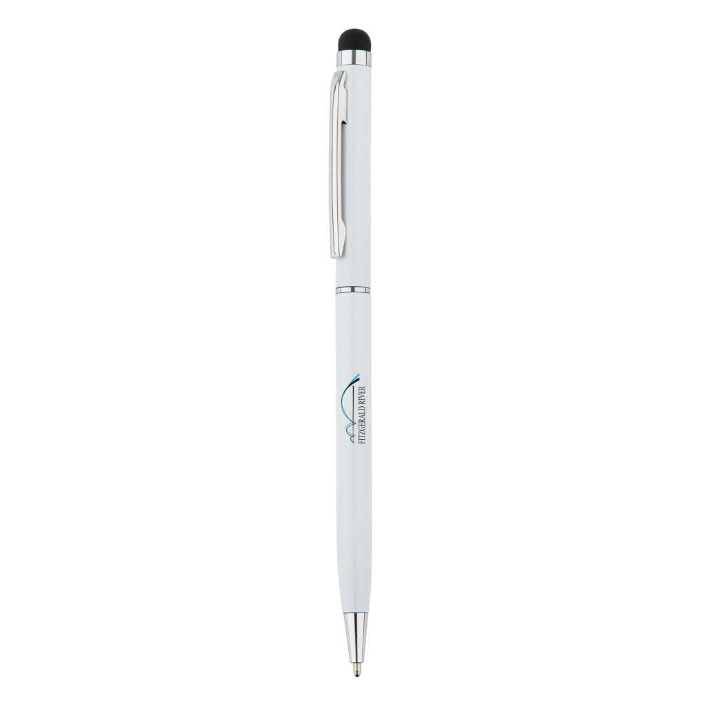 Thin metal stylus pen