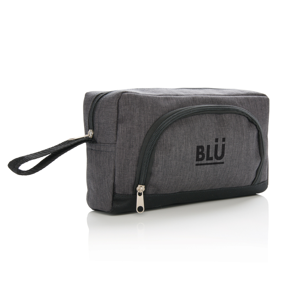 Classic two tone toiletry bag